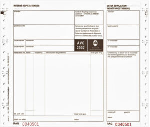 VRACHTBRIEVEN IEZZY BVA1562 240X200MM 4VOUD