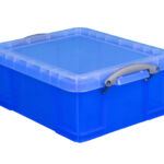 OPBERGBOX RUB 18 LTR 480X390X200MM TRANSP BLAUW