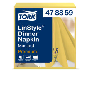 SERVET TORK 478859 LINSTYLE DINNER 39X39CM MOSTERD