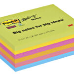MEMOBLOK 3M POST-IT 8645 S. STICKY 203X153MM ASS