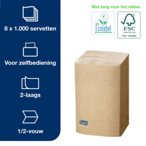 SERVET TORK XPRESSNAP EXTRA ZACHT 21.3×16.5 NAT