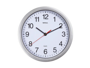 WANDKLOK MAUL RUN QUARTZ Ø25X5CM KUNSTSTOF ZI/WT