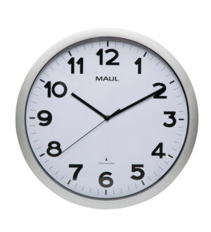 WANDKLOK MAUL STEP RC Ø40X5CM KUNSTSTOF ZILVER/WIT