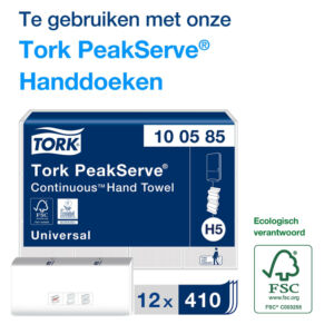 DISPENSER TORK PC 552508 HANDDOEK ZWART