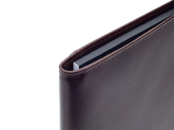 SCHRIJFMAP VAN DER SPEK A4 BUFFELLEER BRUIN