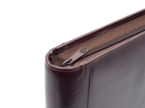 SCHRIJFMAP VD SPEK A4 LEER 4-R O-MECH + RITS BR