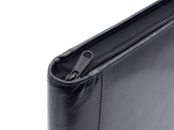 SCHRIJFMAP VD SPEK A4 LEER 4-R O-MECH + RITS ZW