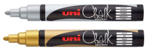 KRIJTSTIFT UNI-BALL CHALK ROND GOUD