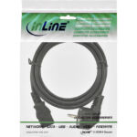 KABEL INLINE STROOM C13 RT - CEE7/7 HS 1.8M ZWART