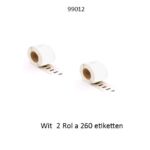 LABELETIKET DUZAKO 99012 89mm x 36mm WIT 2x260 st.