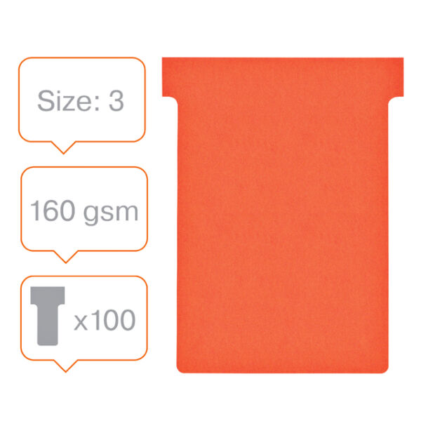 PLANBORD T-KAART NOBO NR 3 80MM ROOD