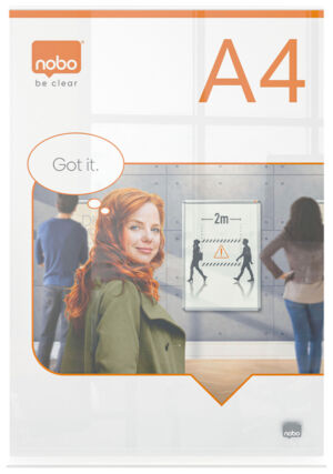 INFOBORD NOBO PREMIUM PLUS A4 ACRYL VRIJSTAAND