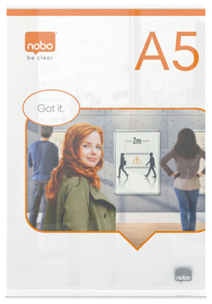 INFOBORD NOBO PREMIUM PLUS A5 ACRYL VRIJSTAAND
