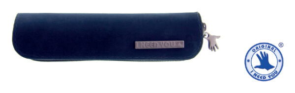 LEESBRIL +2.50 ZIPPER BLAUW