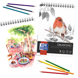 TEKENBLOK OXFORD DRAWING A4 SPIRAAL 50VEL 160GR