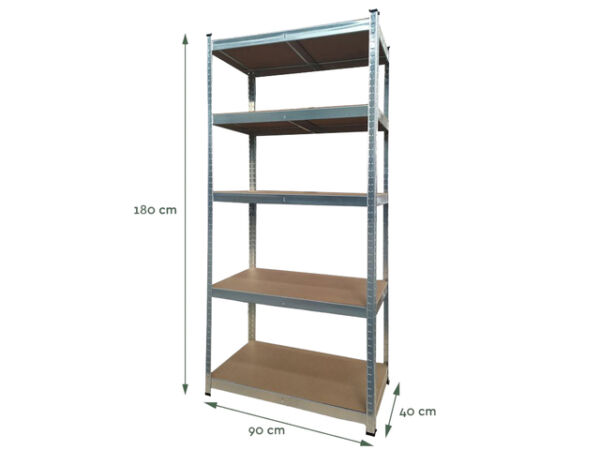 STELLINGKAST BRASQ 5 BORDEN SU175 875 KG ZILVER