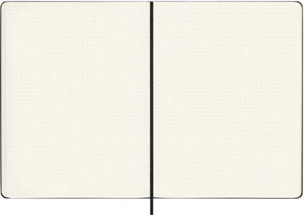 NOTITIEBOEK MOLESKINE XL 190X250 DOTS HC ZW