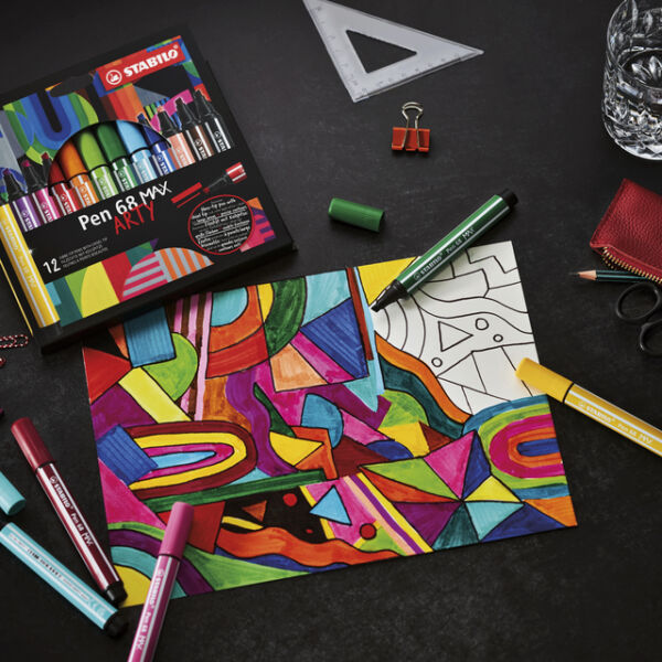 VILTSTIFT STABILO PEN 68/24 MAX ARTY ASS 24ST