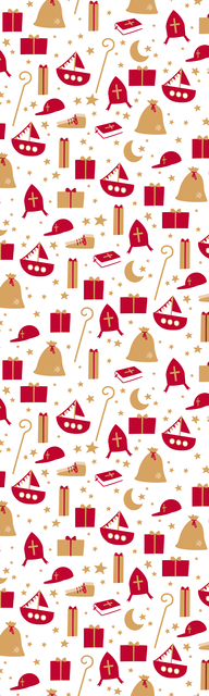 CONSUMENTENROLLEN HAZA SINT 46.5X250CM ASSORTI