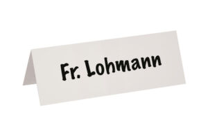 Tafelnaambord karton MAUL 21x7.5cm wit