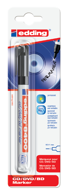 CD marker edding 8400 rond 0.5-1mm zwart