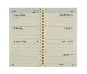 Agenda 2027 Brepols Opt Pocket Trento 7d/2p zw