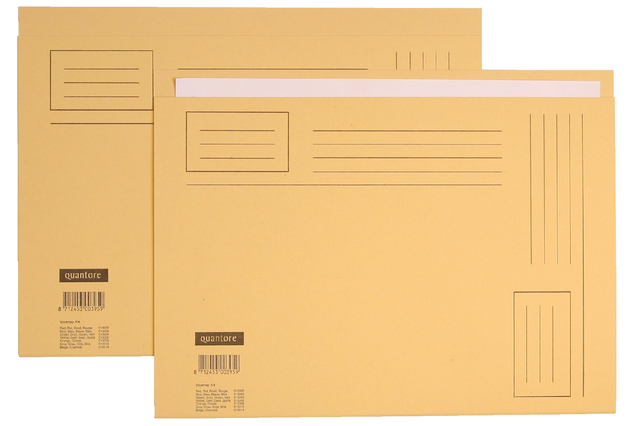 Vouwmap Quantore fo ongelijke Zijde 320gr beige