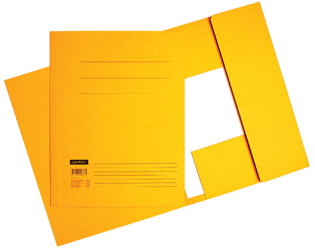 Dossiermap Quantore A4 320gr geel